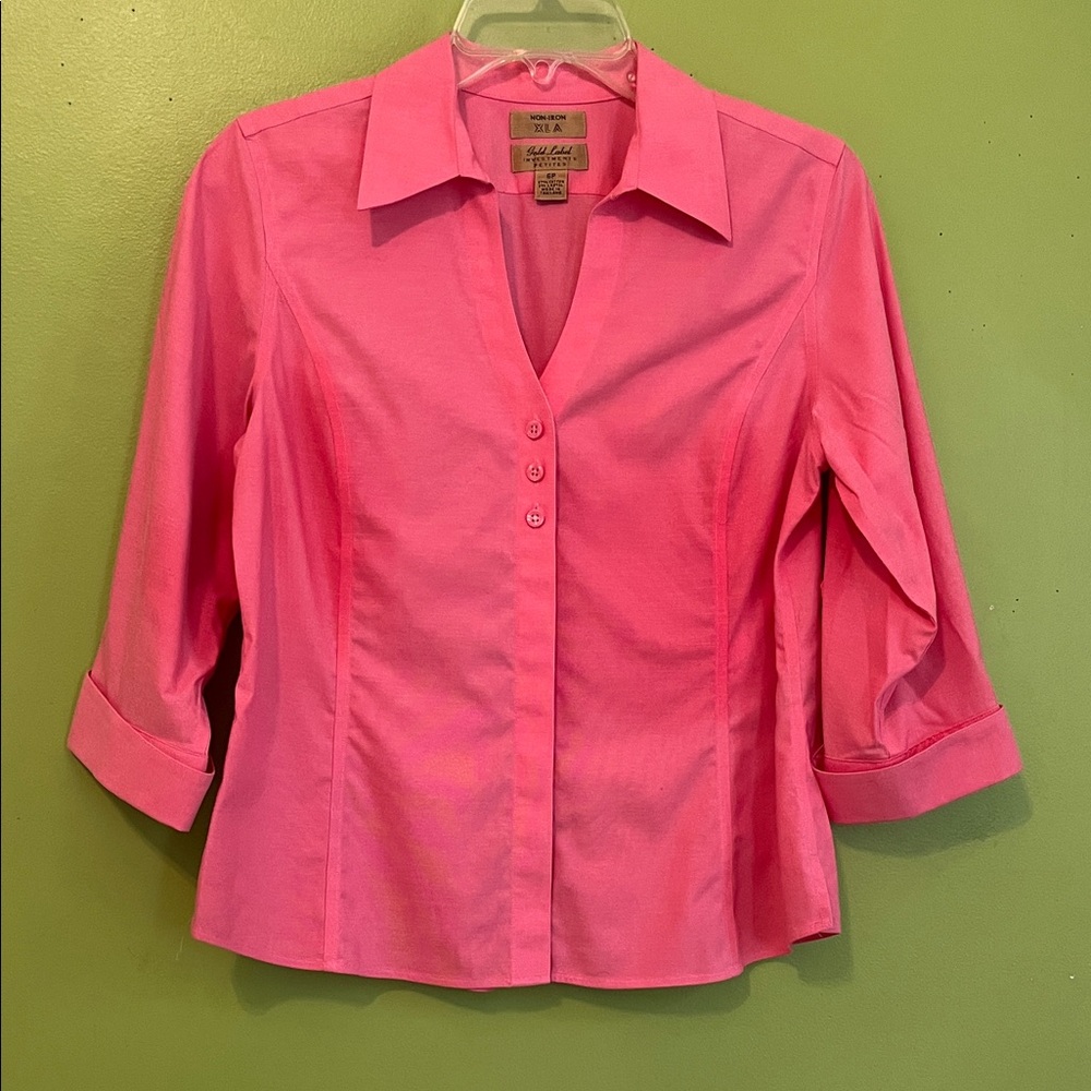 Gold Label Investments Non-Iron Blouse